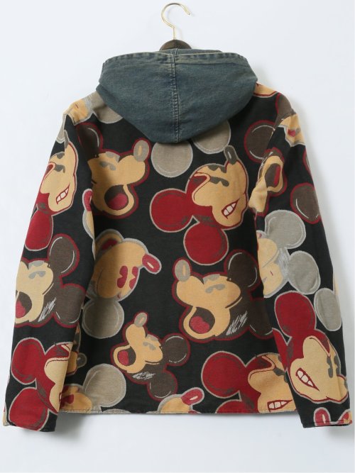 【大きいサイズ】デシグアル/Desigual リバーシブル デニムジャケット ミッキーマウス