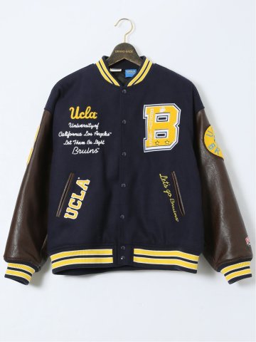 【大きいサイズ】ナツメグ/NUTMEG×UCLA 中綿 スタジャン