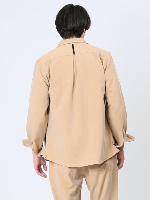 ストレッチ シャンブレーツイル シャツアウター(セットアップ可能)