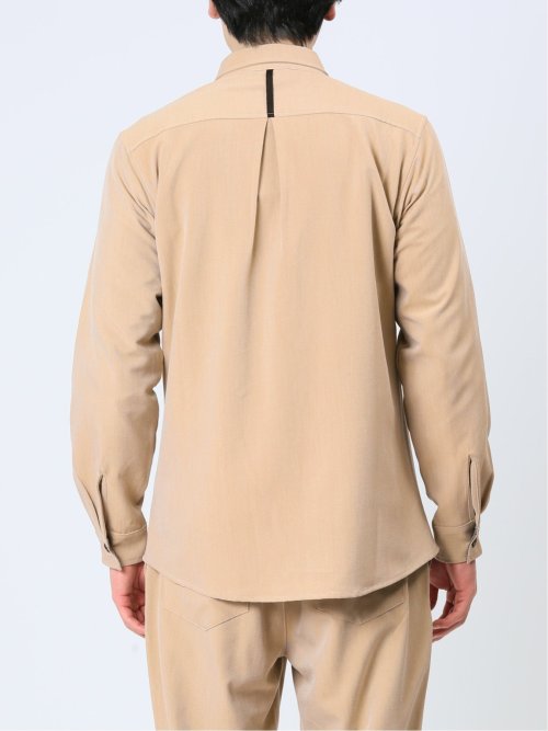 ストレッチ シャンブレーツイル シャツアウター(セットアップ可能)