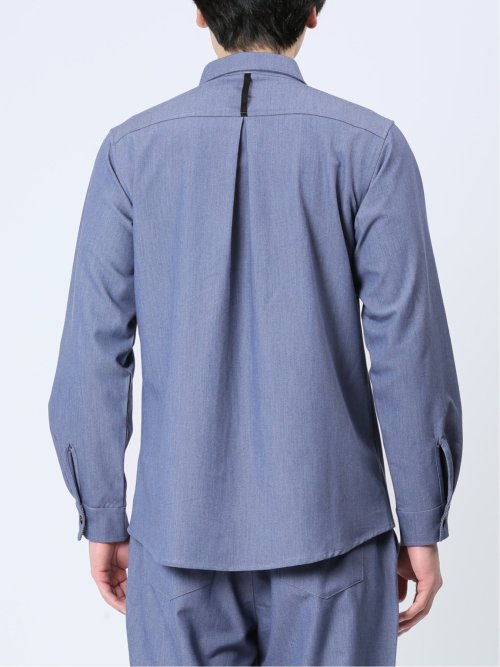 ストレッチ シャンブレーツイル シャツアウター(セットアップ可能)