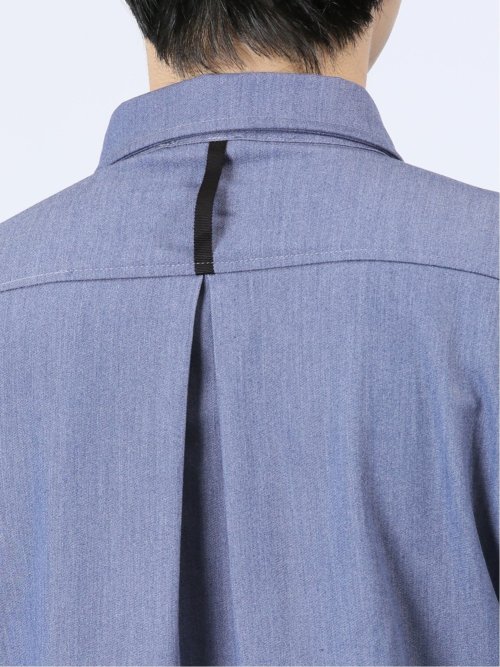 ストレッチ シャンブレーツイル シャツアウター(セットアップ可能)