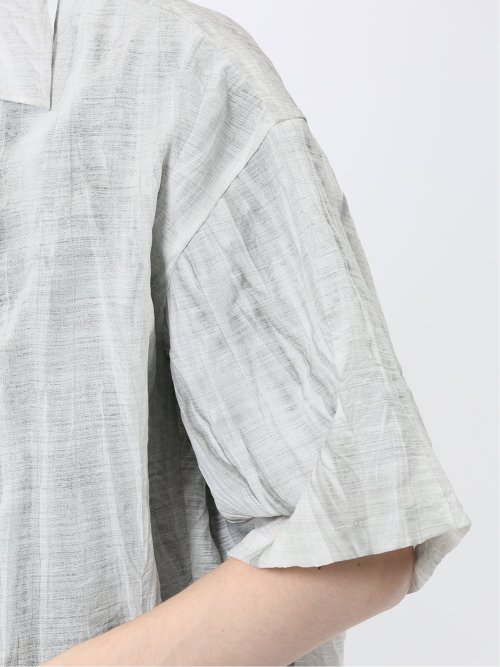 プリント オープンカラー半袖シャツ