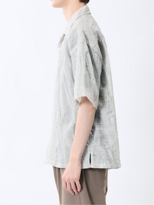 プリント オープンカラー半袖シャツ