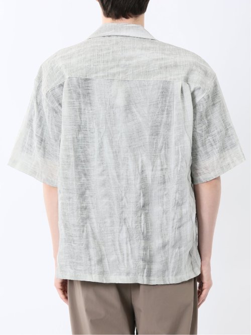 プリント オープンカラー半袖シャツ