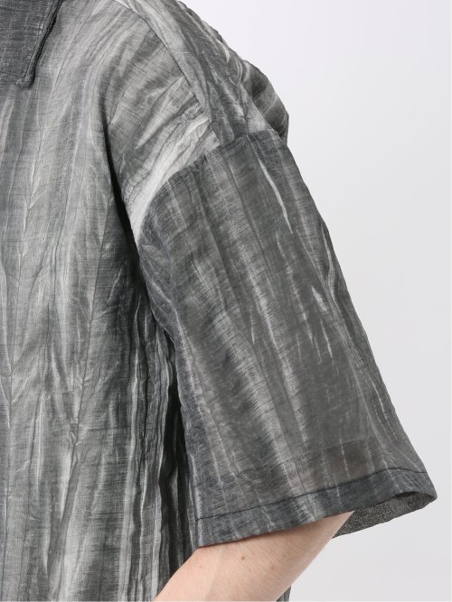 プリント オープンカラー半袖シャツ