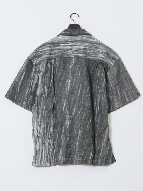 プリント オープンカラー半袖シャツ