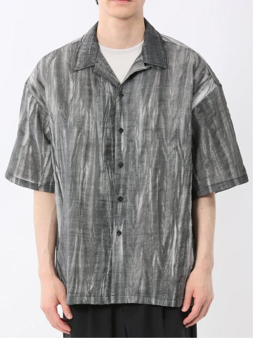 プリント オープンカラー半袖シャツ