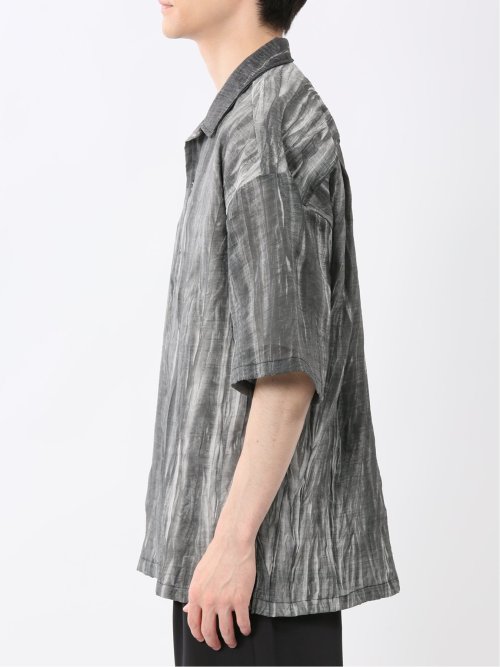 プリント オープンカラー半袖シャツ