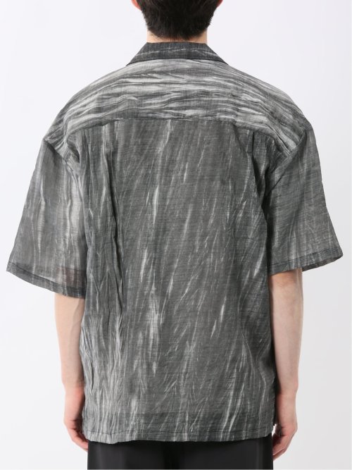 プリント オープンカラー半袖シャツ