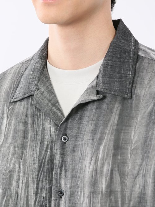 プリント オープンカラー半袖シャツ