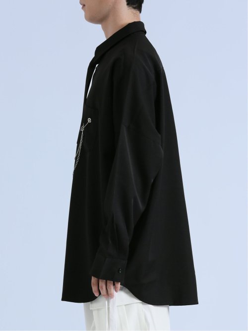 SD×PSYCHONATION タイ付きチェーン 長袖シャツ