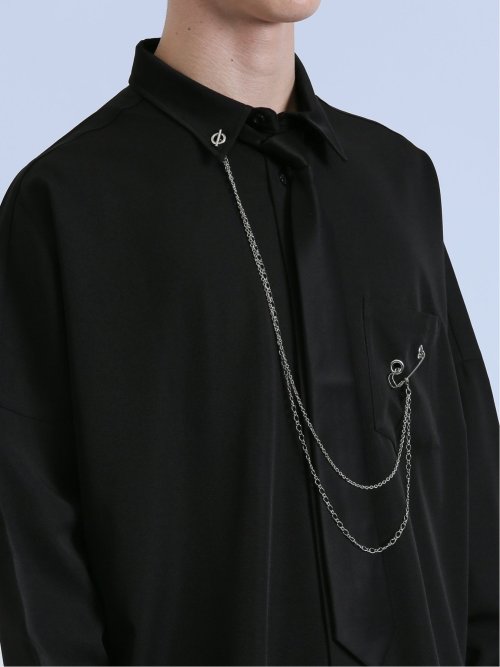SD×PSYCHONATION タイ付きチェーン 長袖シャツ