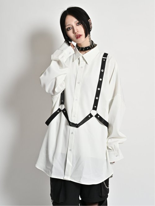 SD×PSYCHONATION 脱着ストラップ 長袖シャツ