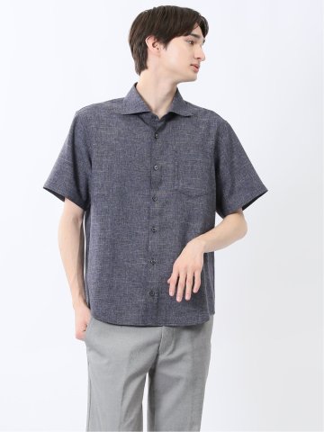TechLinen カッタウェイ 半袖シャツ