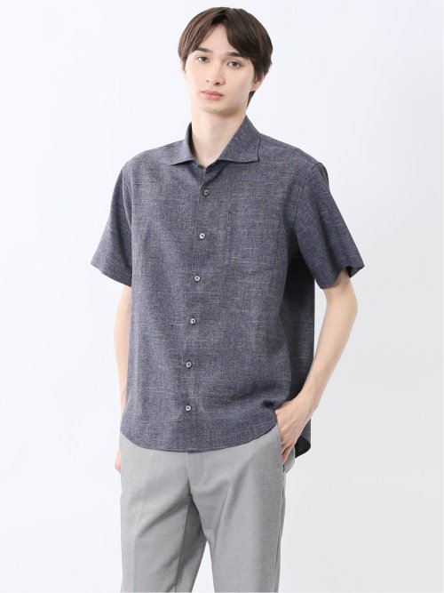 TechLinen カッタウェイ 半袖シャツ