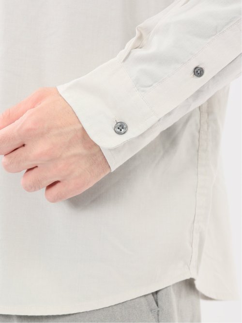 シャンブレー レギュラーカラー長袖シャツ