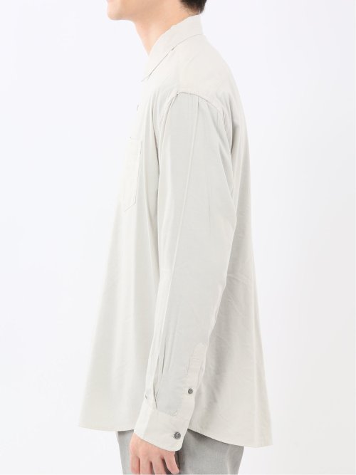 シャンブレー レギュラーカラー長袖シャツ