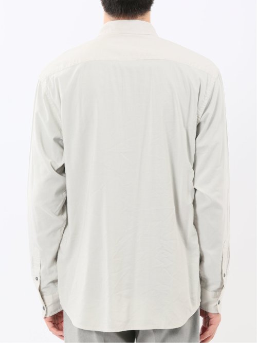 シャンブレー レギュラーカラー長袖シャツ