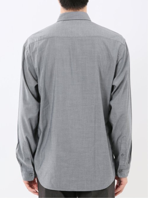 シャンブレー レギュラーカラー長袖シャツ