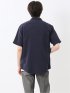 リネン混 楊柳 ボタンダウン半袖シャツ