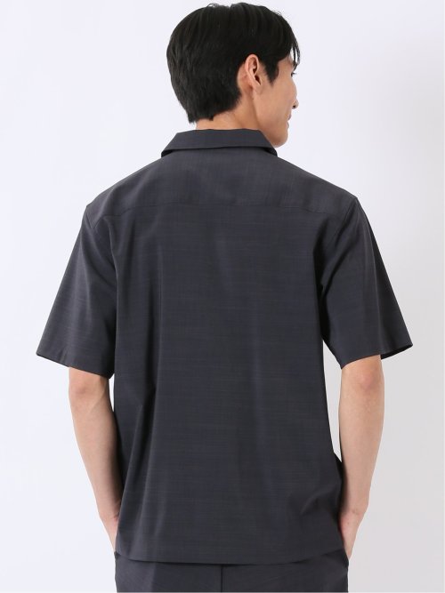 テックリネン レギュラーカラー 半袖 シャツ(セットアップ可能)
