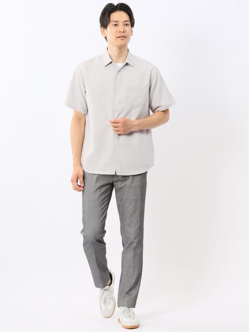 TechLinen レギュラーカラー 半袖シャツ