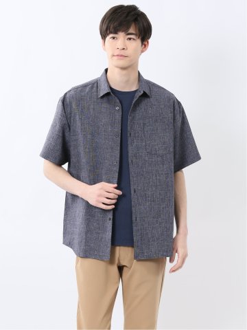 TechLinen レギュラーカラー 半袖シャツ