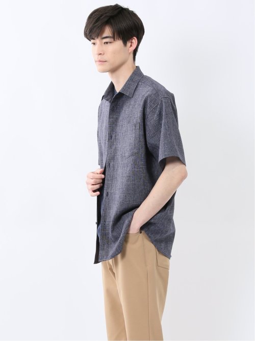 TechLinen レギュラーカラー 半袖シャツ