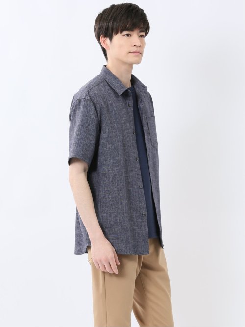 TechLinen レギュラーカラー 半袖シャツ