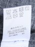 リネン混シャンブレー オープンカラー半袖シャツ