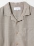 シャツ メンズ 半袖 ストレッチ ややゆったり ポリトロ オープンカラー 開襟 クリエーションキューブ/CREATION CUBE