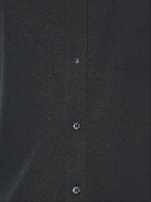 ストレッチ バンドカラー長袖シャツ