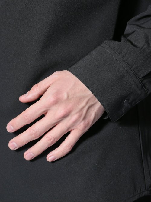 ストレッチ バンドカラー長袖シャツ