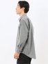 ウール混ストレッチ レギュラーカラー長袖シャツ