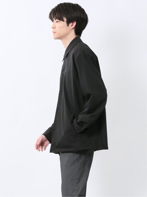 タカキュー　切替シャツセット ストレッチ ヨーク切替 シャツアウター(M 05黒): トップス