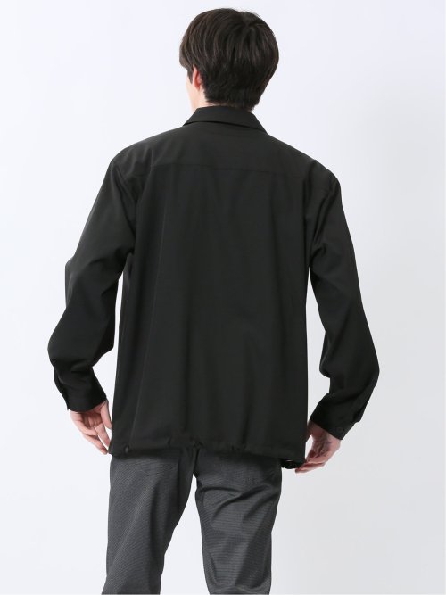 ストレッチ ヨーク切替 シャツアウター