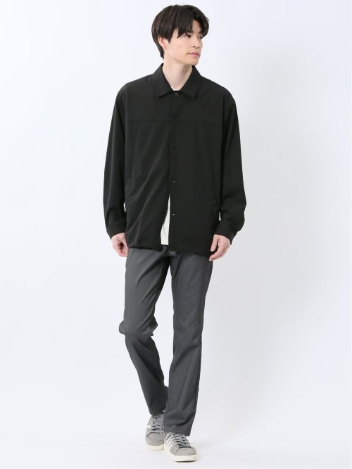 ストレッチ ヨーク切替 シャツアウター