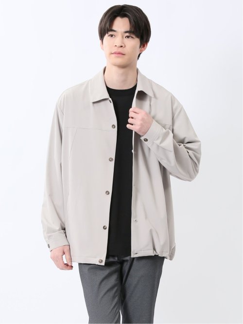 ストレッチ ヨーク切替 シャツアウター