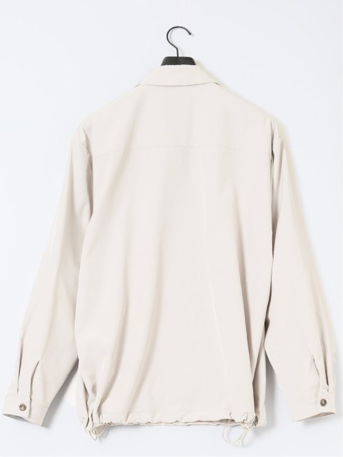ストレッチ ヨーク切替 シャツアウター