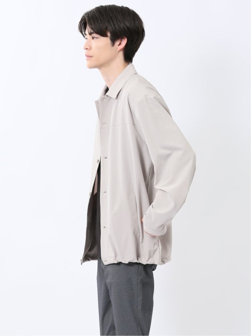 ストレッチ ヨーク切替 シャツアウター