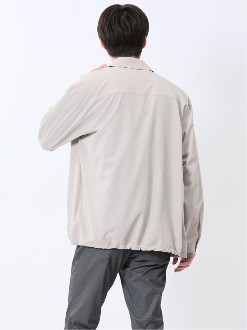 ストレッチ ヨーク切替 シャツアウター