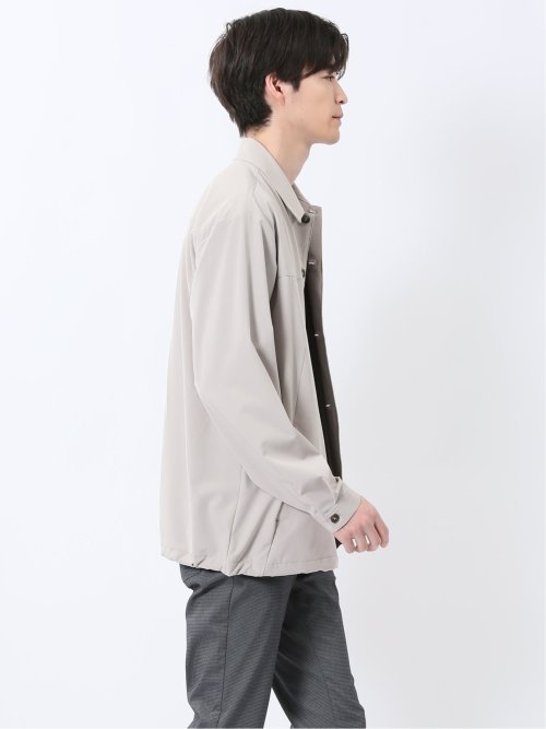 ストレッチ ヨーク切替 シャツアウター