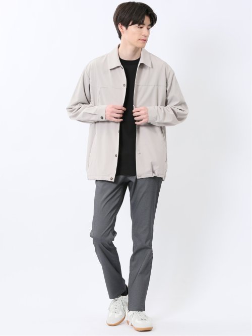 ストレッチ ヨーク切替 シャツアウター