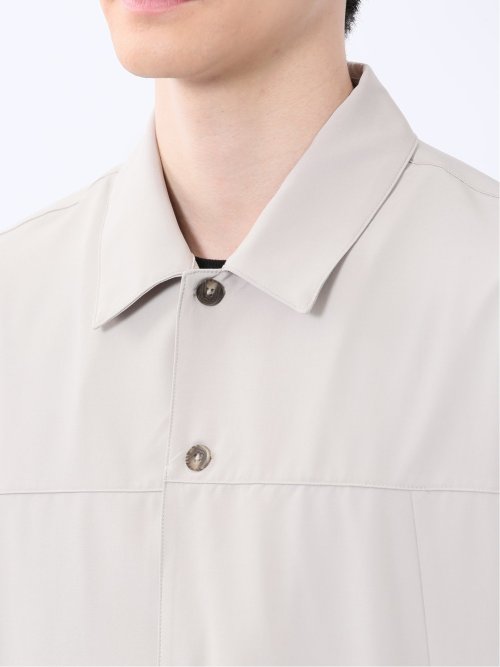 ストレッチ ヨーク切替 シャツアウター