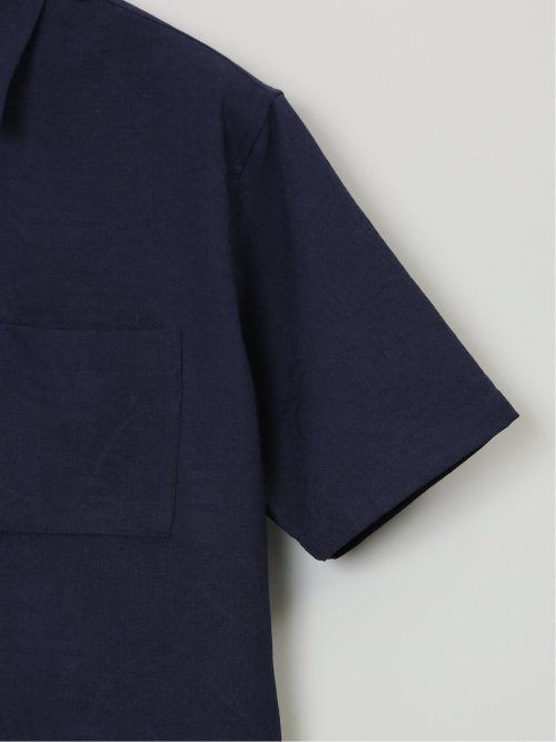 パナマジャガード レギュラーカラー半袖シャツ