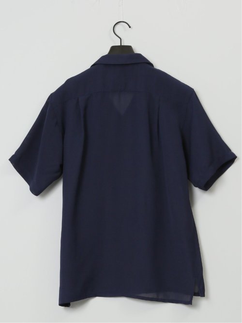 軽量シアー オープンカラー半袖シャツ