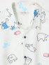 WEB限定 シャツ メンズ 半袖 接触冷感 オーバーサイズ ゆったり プリント アニマル キャンディーファンタジー/CANDY FANTASY