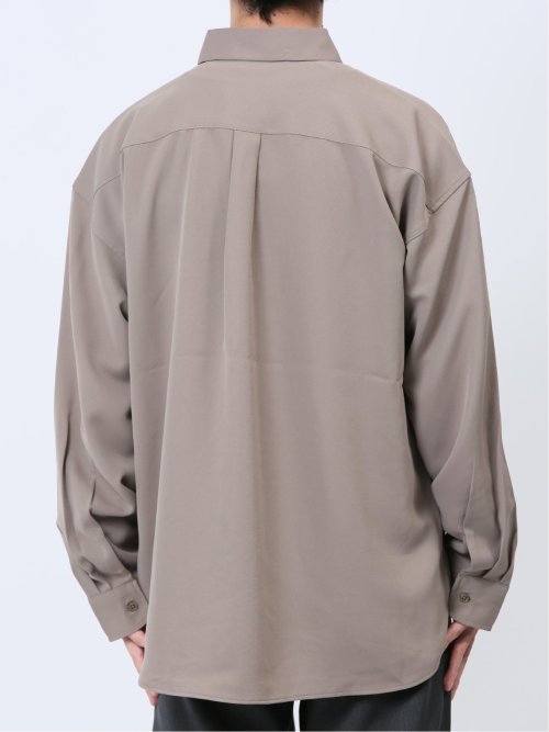 無地 レギュラーカラー長袖シャツ