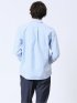 綿オックス トリコテープ レギュラーカラー長袖シャツ